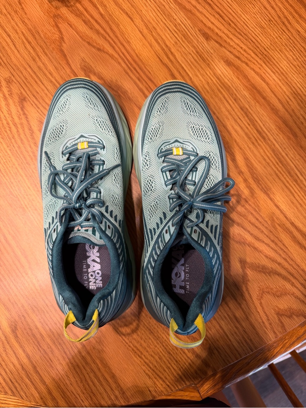 Hoka One One Women's Teal Athletic Running Shoes